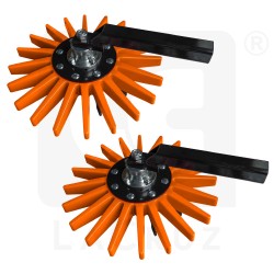 INTCSA54A - Pair of Ø 54 cm finger weeders orange type