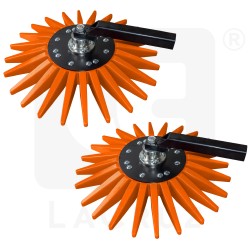 INTCSA70A - Pair of Ø 70 cm finger weeders orange type